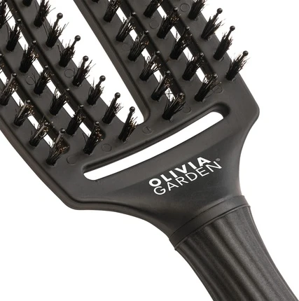 Olivia Garden Fingerbrush Care Iconic Medium Full Black Расческа для волос