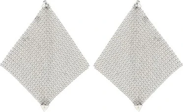 Серьги Silver Brass Rabanne