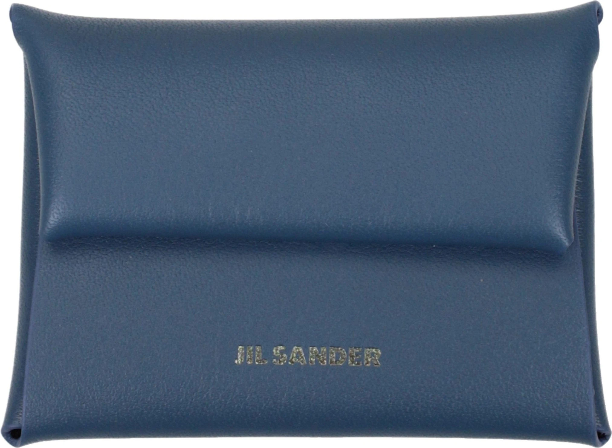 Синий кожаный кошелёк Jil Sander