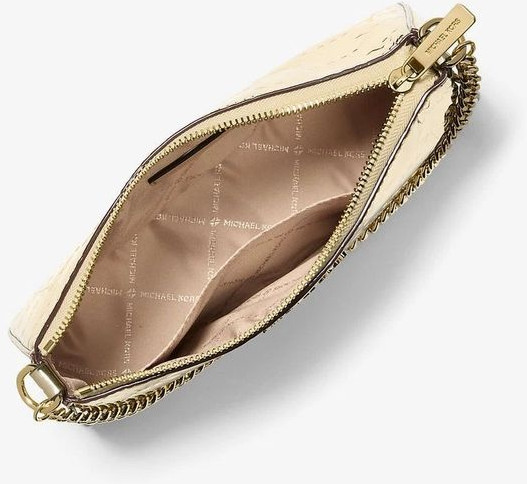 Золотая холщовая сумка Michael Kors
