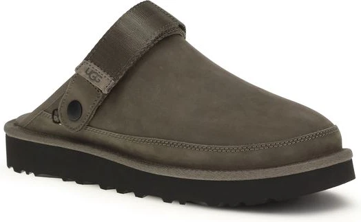 Коричневые мюли UGG из кожи теленка Bos Taurus