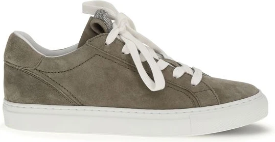 Gray Calf Leather Bos Taurus Sneakers