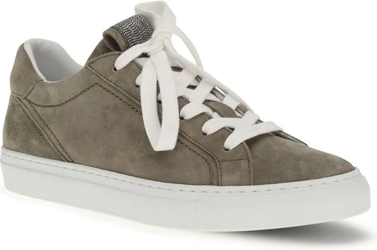 Gray Calf Leather Bos Taurus Sneakers