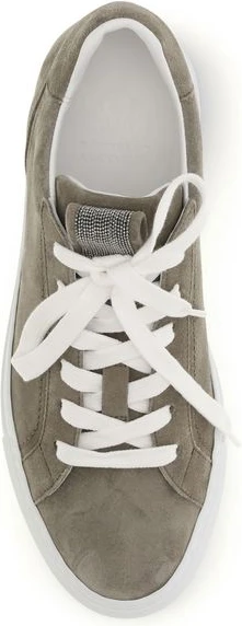 Gray Calf Leather Bos Taurus Sneakers