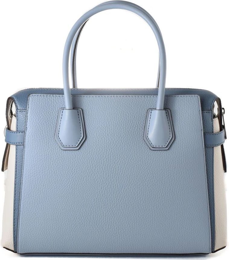 Синяя кожаная сумка Michael Kors