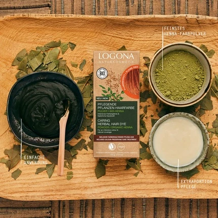 Logona Naturkosmetik Питательная растительная краска для волос Огненно-красный