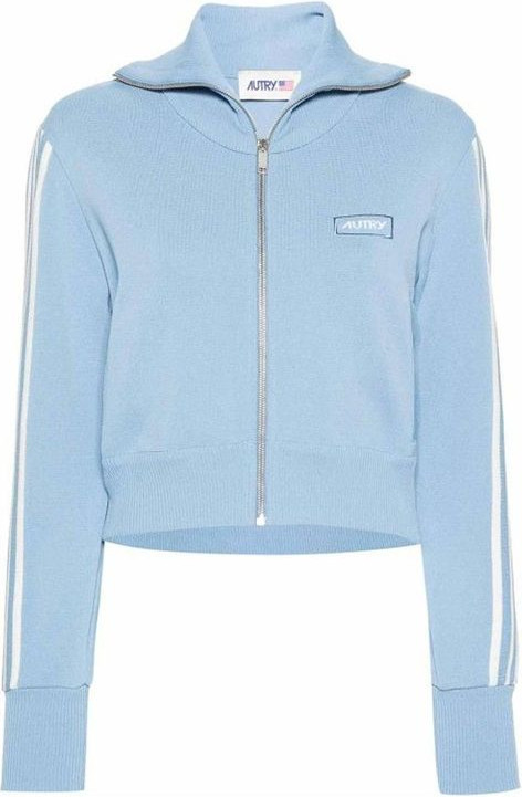 Blue Nylon Cardigan Autry