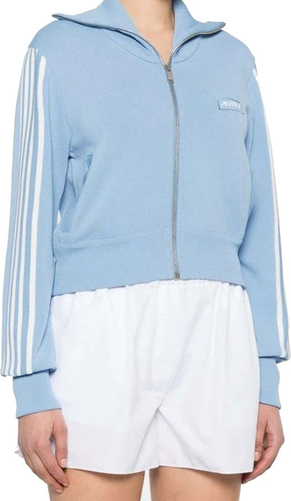 Blue Nylon Cardigan Autry