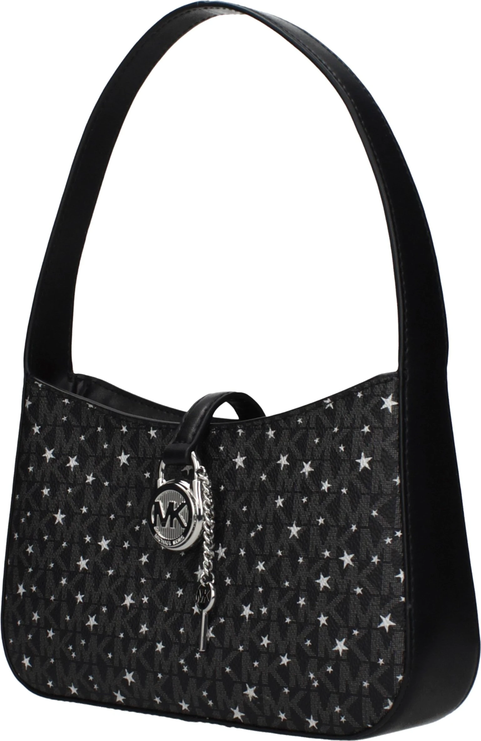 Чёрная тканевая сумка Michael Kors