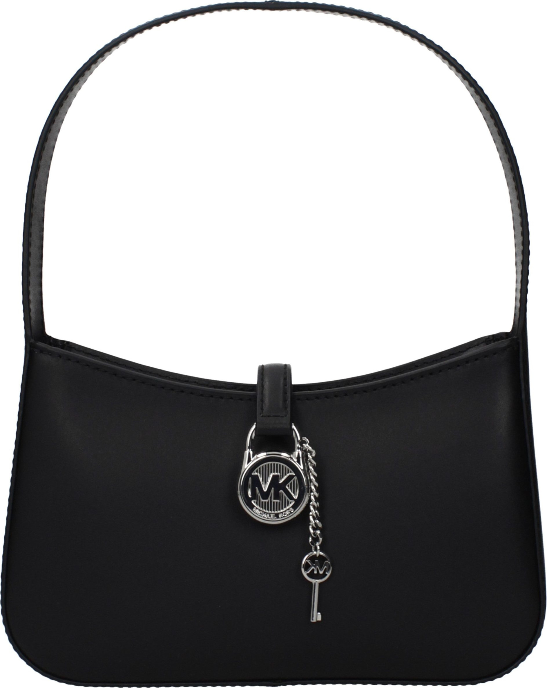 Черная кожаная сумка Michael Kors
