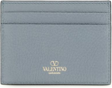 Кошелек из телячьей кожи Bos Taurus синего цвета от Valentino Garavani