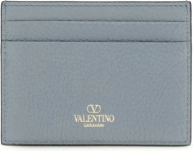 Кошелек из телячьей кожи Bos Taurus синего цвета от Valentino Garavani