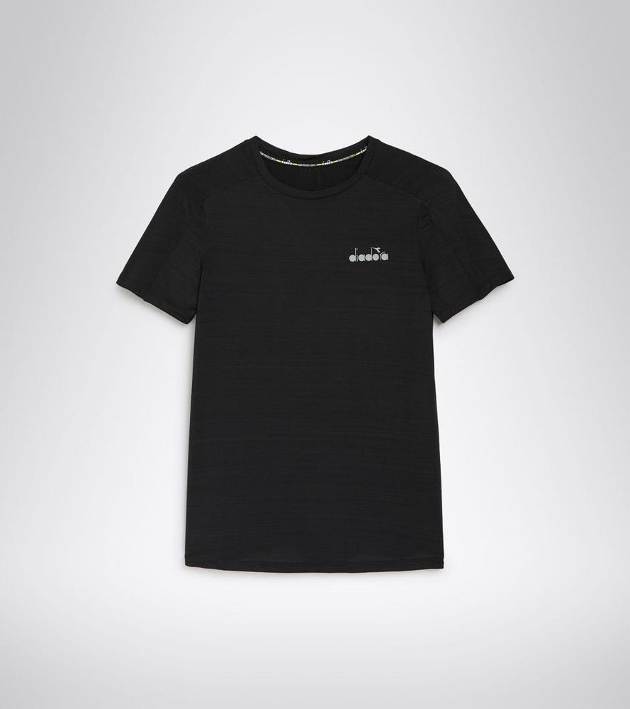 Black Polyester T-Shirt Diadora
