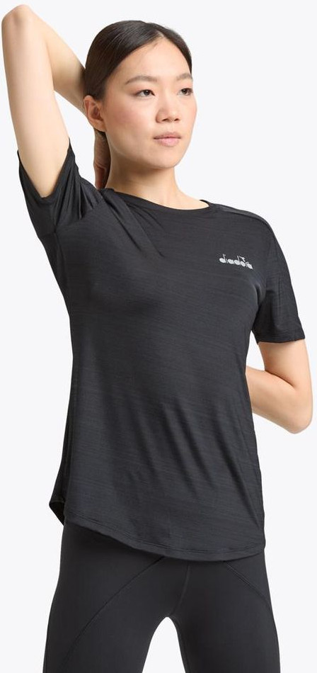 Black Polyester T-Shirt Diadora