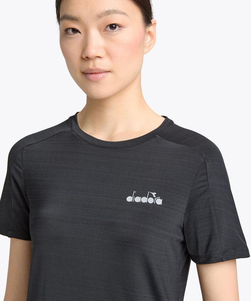 Black Polyester T-Shirt Diadora