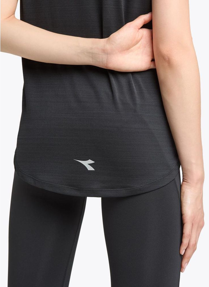 Black Polyester T-Shirt Diadora