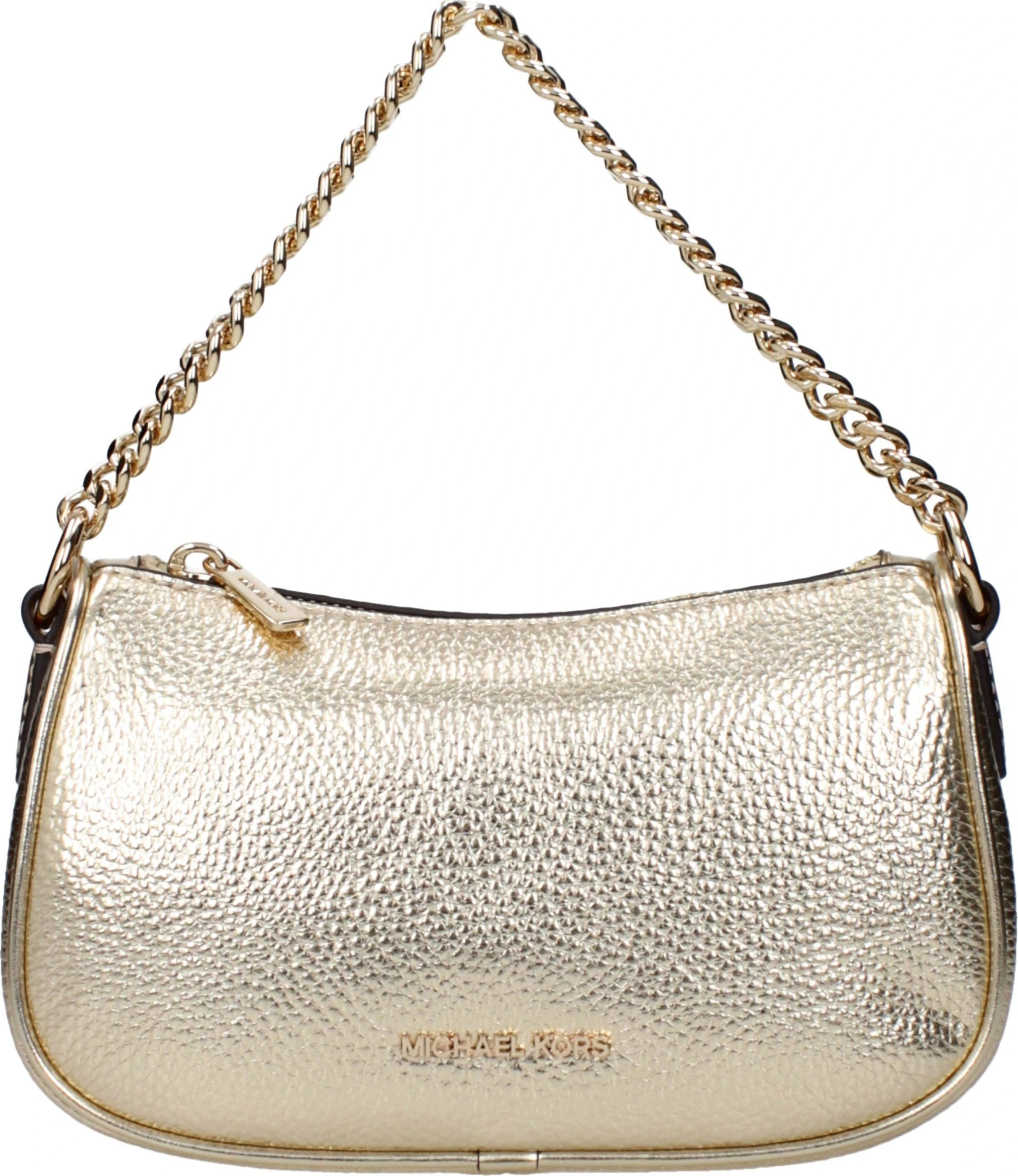 Золотая кожаная сумка Michael Kors