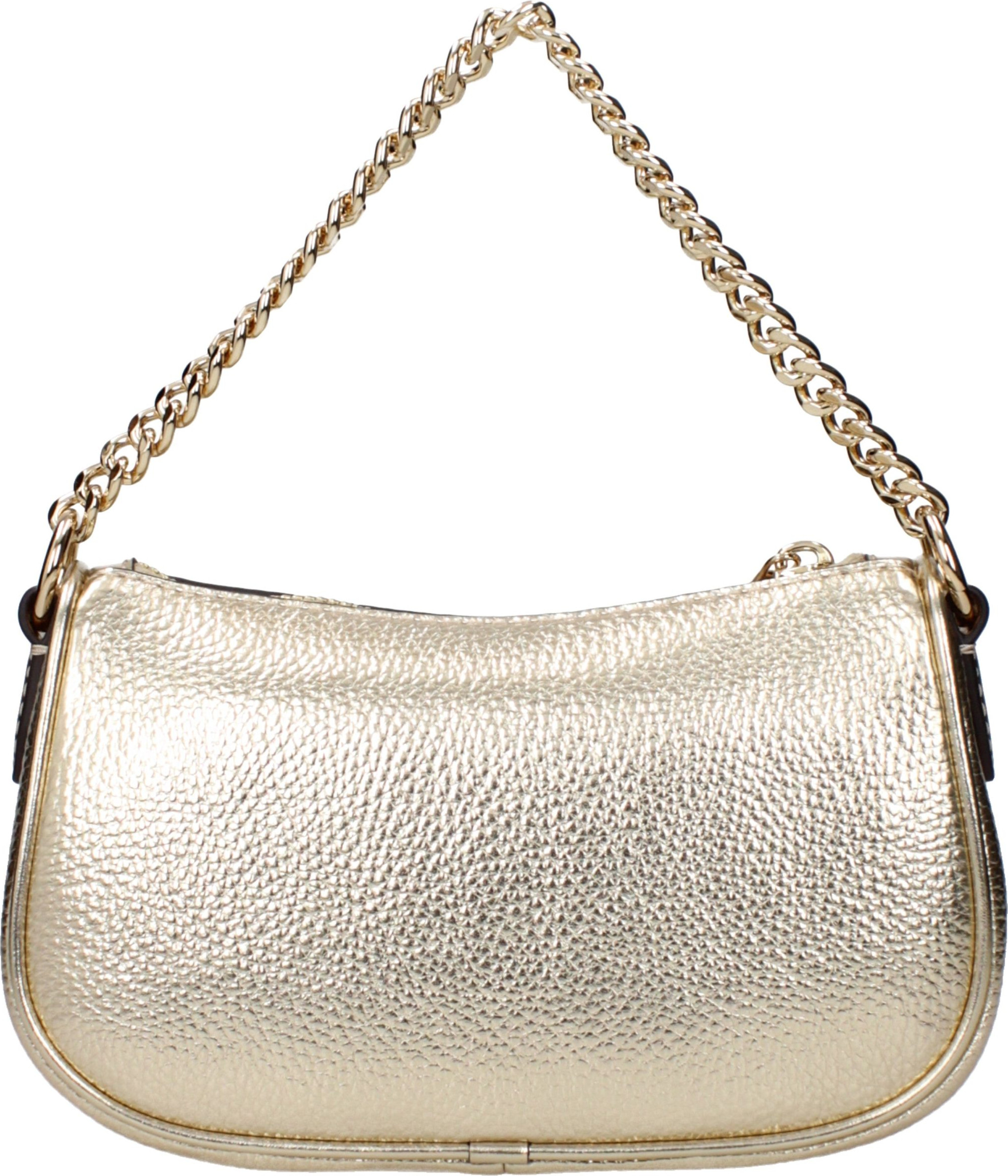 Золотая кожаная сумка Michael Kors