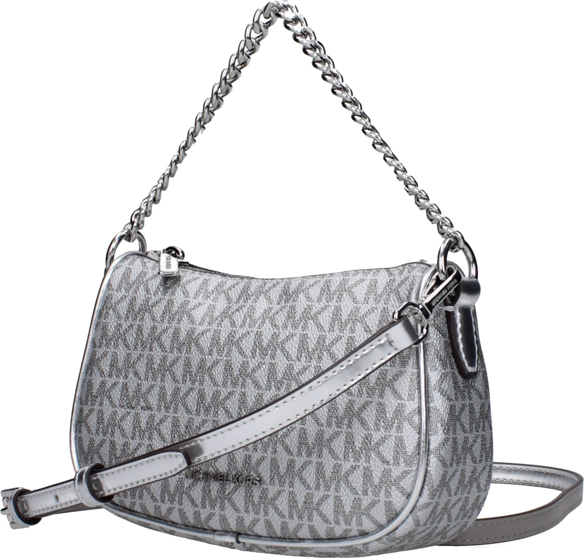 Серая тканевая сумка Michael Kors