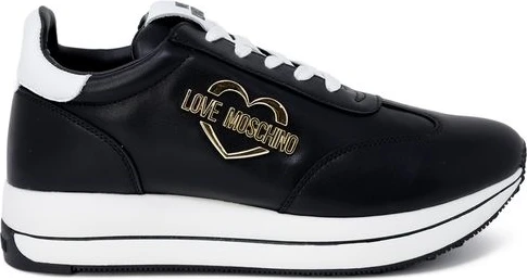Кроссовки LOVE MOSCHINO Черная Кожаная Низкая Обувь