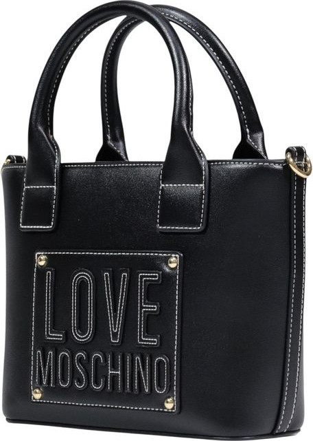 Черная полиэтиленовая сумка LOVE MOSCHINO