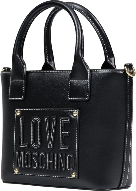 Черная полиэтиленовая сумка LOVE MOSCHINO