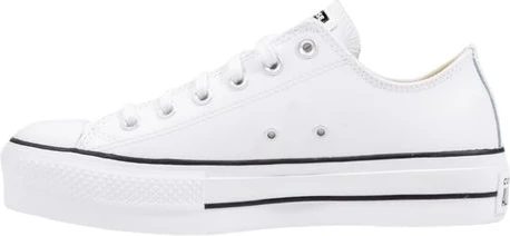Кеды Converse на белой кожаной платформе