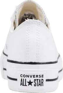 Кеды Converse на белой кожаной платформе