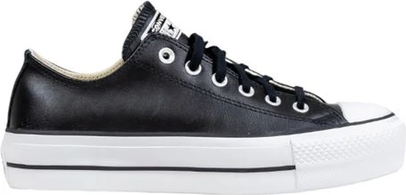 Кроссовки Converse Черные кожаные низкие