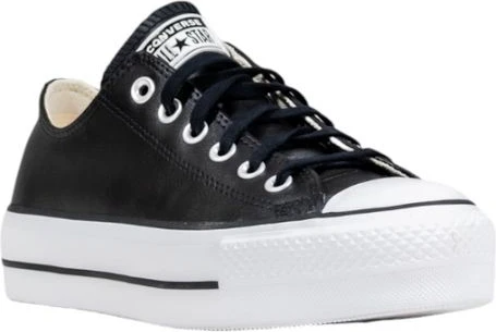 Кроссовки Converse Черные кожаные низкие