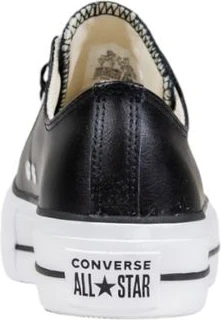 Кроссовки Converse Черные кожаные низкие