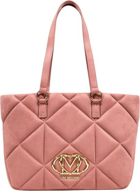 Розовая замшевая кожаная сумка