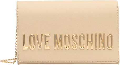 Бежевая полиэтиленовая сумка LOVE MOSCHINO
