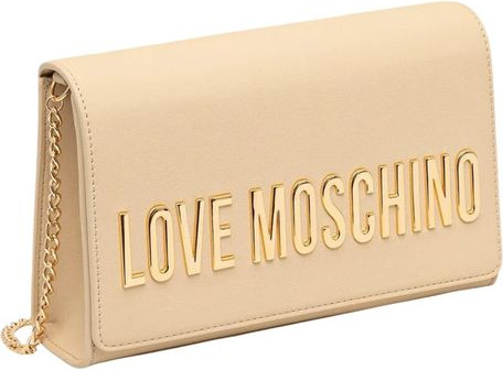 Бежевая полиэтиленовая сумка LOVE MOSCHINO