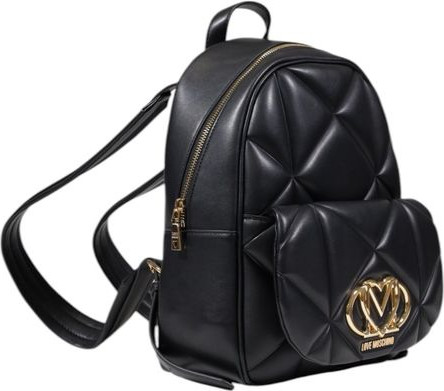 Чёрный полиэтиленовый рюкзак LOVE MOSCHINO