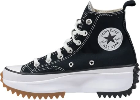 Кеды Converse черно-белые тканевые на массивной подошве