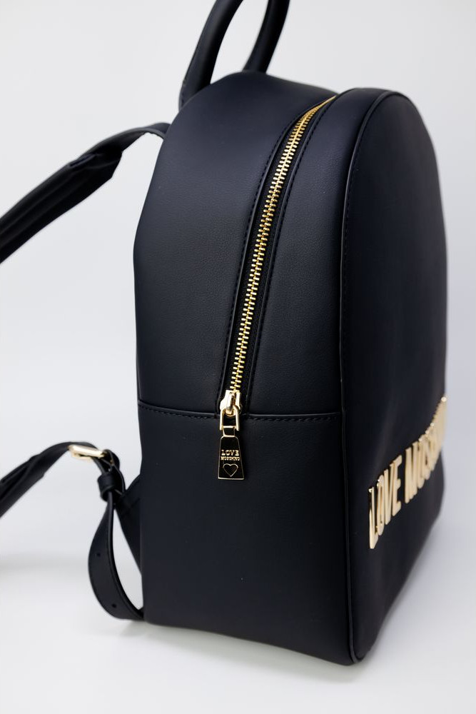 Черный рюкзак из полиэтилена LOVE MOSCHINO