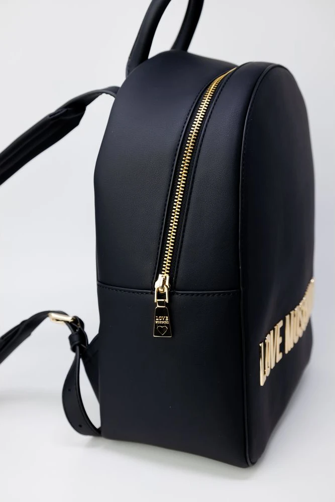 Черный рюкзак из полиэтилена LOVE MOSCHINO