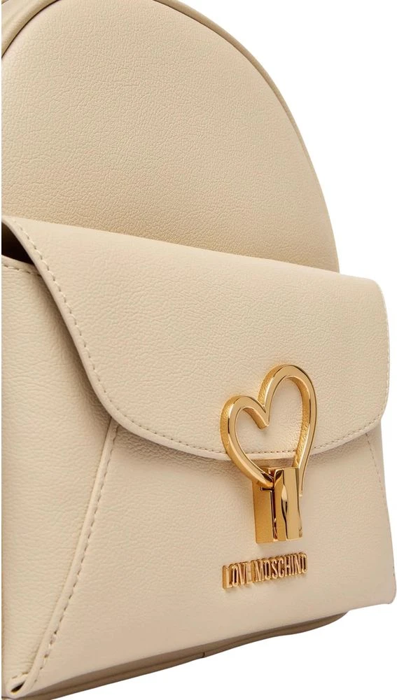 Бежевый рюкзак из полиэтилена LOVE MOSCHINO