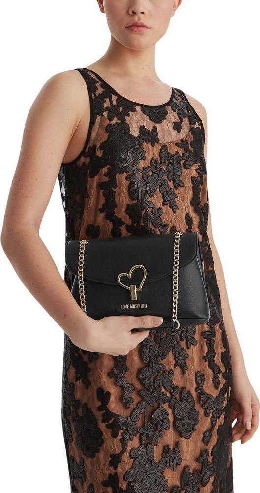 Черная сумка из полиэтилена LOVE MOSCHINO