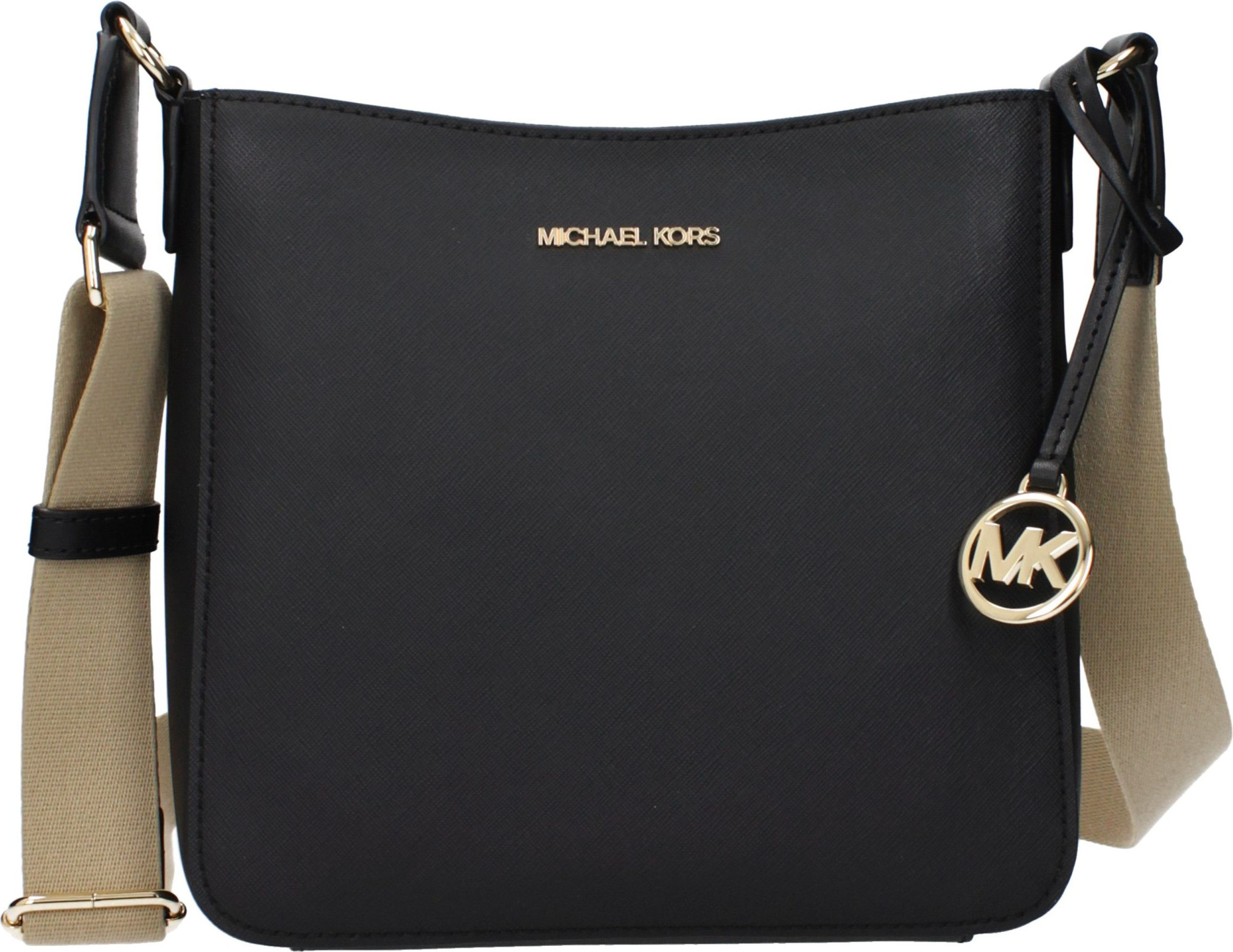 Michael Kors Черная кожаная сумка через плечо