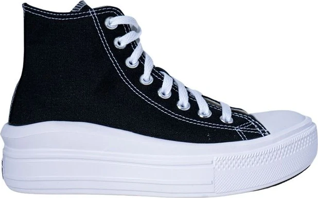 Черные высокие кроссовки Converse из хлопка