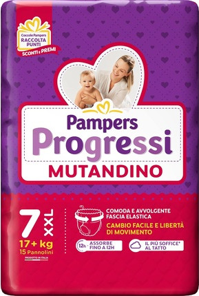 Подгузники Pampers Progressi XXL Размер 7