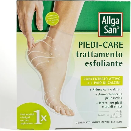 Allga San Piedi Care Увлажняющая отшелушивающая маска для ног