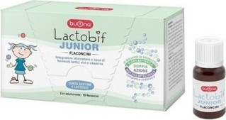 BUONA Lactobif Junior Добавка с клетчаткой и витаминами 10 флаконов
