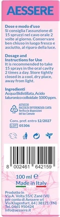 Colloidal Hyaluronic Acid Plus Spray Aessere