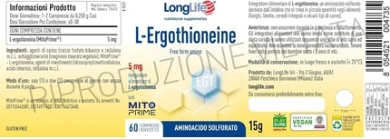 Longlife Эрготионеин Серосодержащая Аминокислота Mitoprime