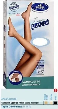 Sauber Open Toe Micro Net Tights Medium Classic Line