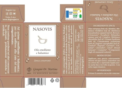 Успокаивающее и бальзамическое масло Nasovis Dr. Giorgini