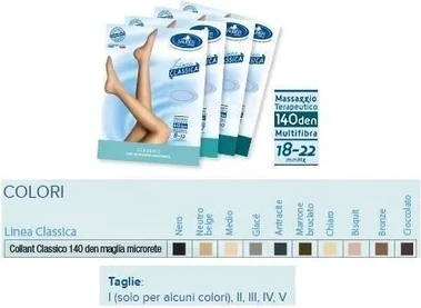 Sauber Collant 140 Denari Micromesh Черный 5 Classic Line Desa Pharma